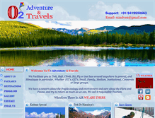 Tablet Screenshot of o2adventure.com